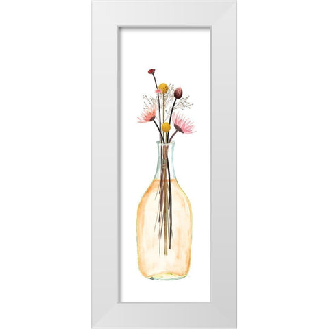 Picked Some Flowers II White Modern Wood Framed Art Print by Jill, Susan