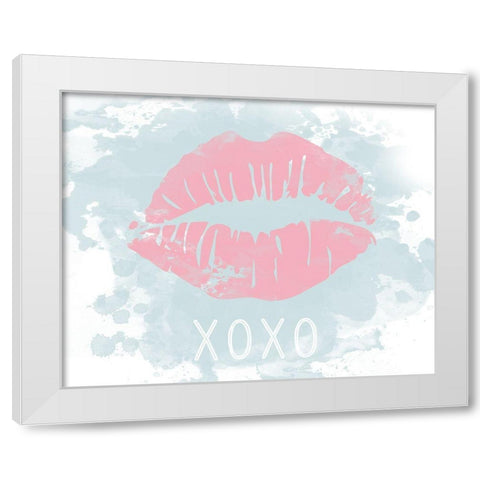 XOXO in Color White Modern Wood Framed Art Print by Carpentieri, Natalie