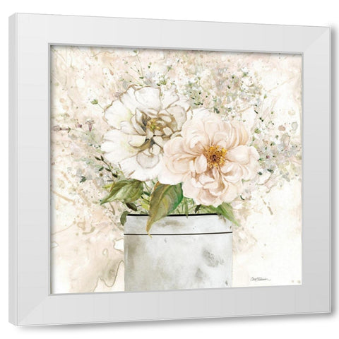 Charming Bouquet II White Modern Wood Framed Art Print by Manning, Ruane