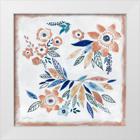 La Fleur II White Modern Wood Framed Art Print by Tava Studios