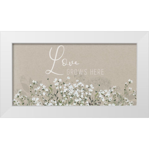 Bouquet of Love White Modern Wood Framed Art Print by Finn, Livi