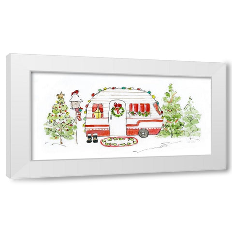 Holiday Camper I White Modern Wood Framed Art Print by Swatland, Sally