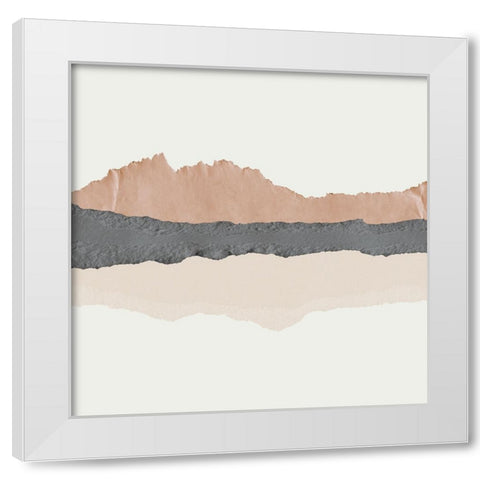 Subtle Landscape White Modern Wood Framed Art Print by Santiago, Daniela