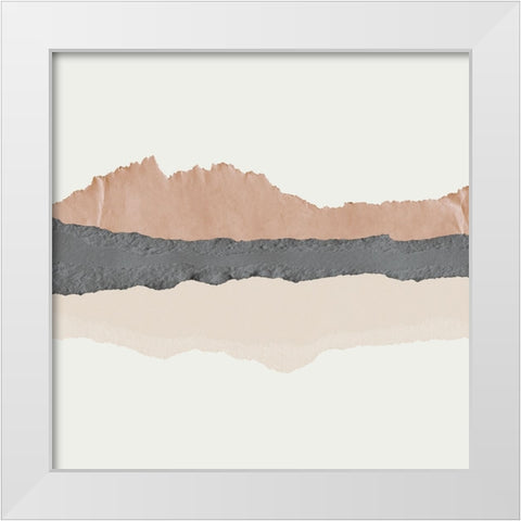 Subtle Landscape White Modern Wood Framed Art Print by Santiago, Daniela