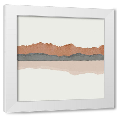 Subtle Freedom White Modern Wood Framed Art Print by Santiago, Daniela