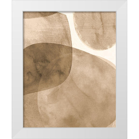 Neutral Object II White Modern Wood Framed Art Print by Robinson, Carol