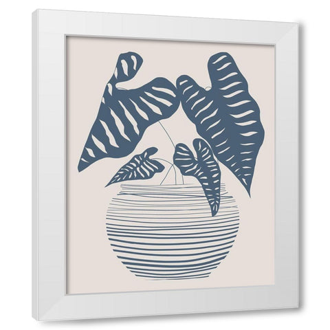 Wired in Monochrome I White Modern Wood Framed Art Print by Santiago, Daniela