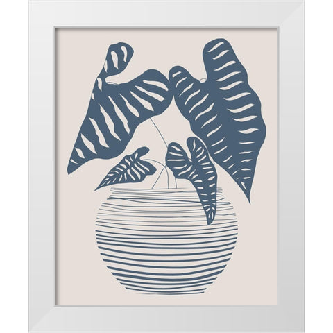 Wired in Monochrome I White Modern Wood Framed Art Print by Santiago, Daniela