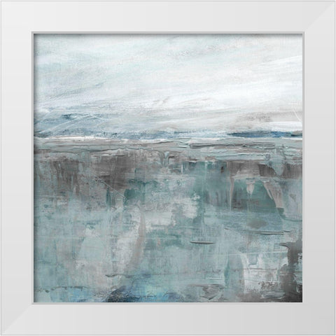 Colors of the Seaside White Modern Wood Framed Art Print by Robinson, Carol