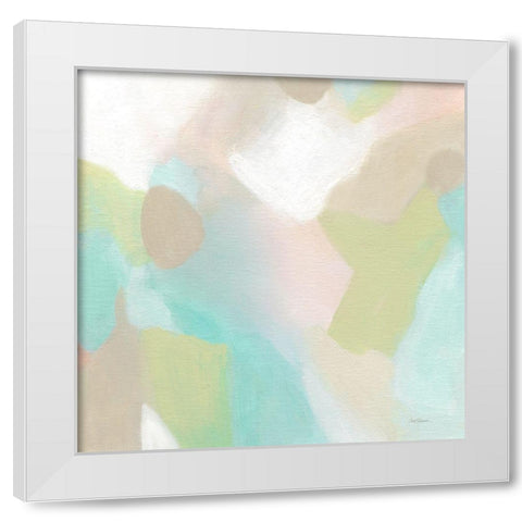 Embrace White Modern Wood Framed Art Print by Robinson, Carol