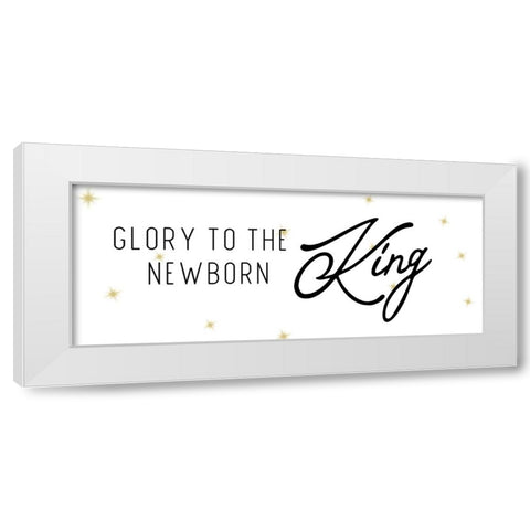 Glory White Modern Wood Framed Art Print by CAD Designs