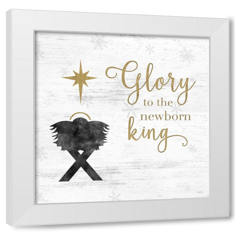 Newborn King White Modern Wood Framed Art Print by Carpentieri, Natalie