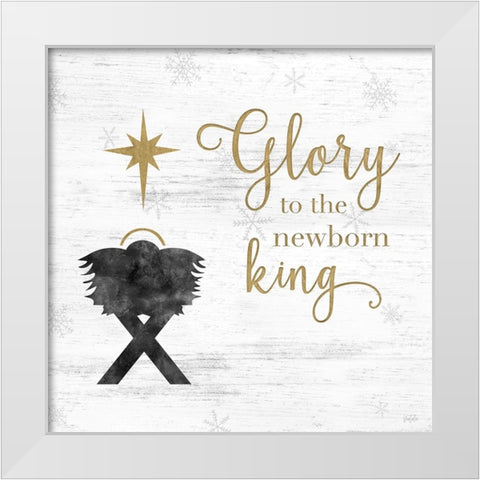 Newborn King White Modern Wood Framed Art Print by Carpentieri, Natalie