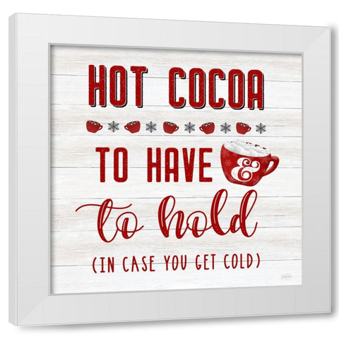 To Have and To Hold White Modern Wood Framed Art Print by Carpentieri, Natalie