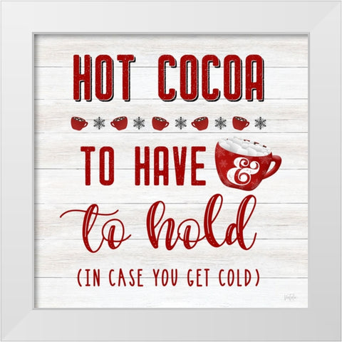 To Have and To Hold White Modern Wood Framed Art Print by Carpentieri, Natalie