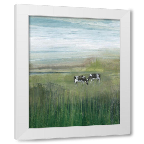 Out to Pasture I White Modern Wood Framed Art Print by Jill, Susan
