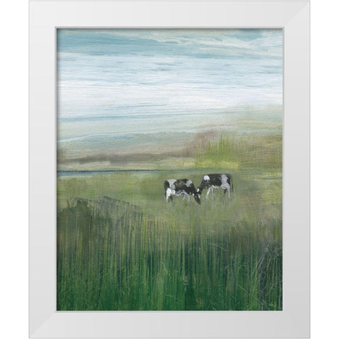 Out to Pasture I White Modern Wood Framed Art Print by Jill, Susan