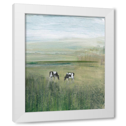 Out to Pasture II White Modern Wood Framed Art Print by Jill, Susan
