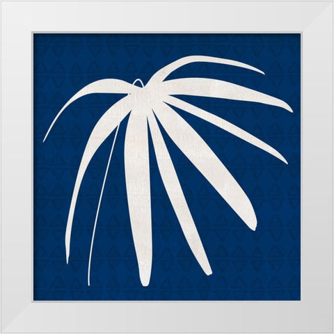 Midnight Palm II White Modern Wood Framed Art Print by Jill, Susan
