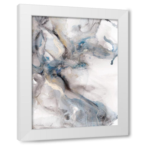 Marble Trance White Modern Wood Framed Art Print by Chang, Stella