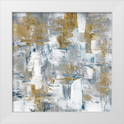 Energy White Modern Wood Framed Art Print by Chang, Stella