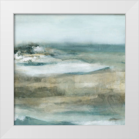 Moody Seas II White Modern Wood Framed Art Print by Robinson, Carol