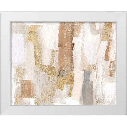 Gold Quartz I White Modern Wood Framed Art Print by Jill, Susan