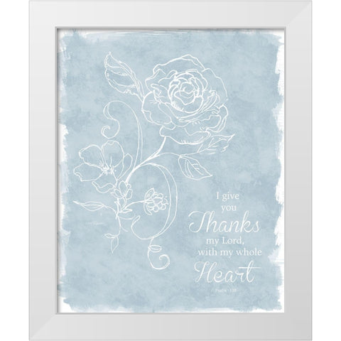 Whole Heart White Modern Wood Framed Art Print by Robinson, Carol