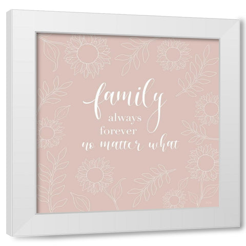 Family No Matter White Modern Wood Framed Art Print by Carpentieri, Natalie