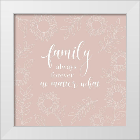 Family No Matter White Modern Wood Framed Art Print by Carpentieri, Natalie