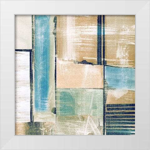 Paths II White Modern Wood Framed Art Print by Jill, Susan