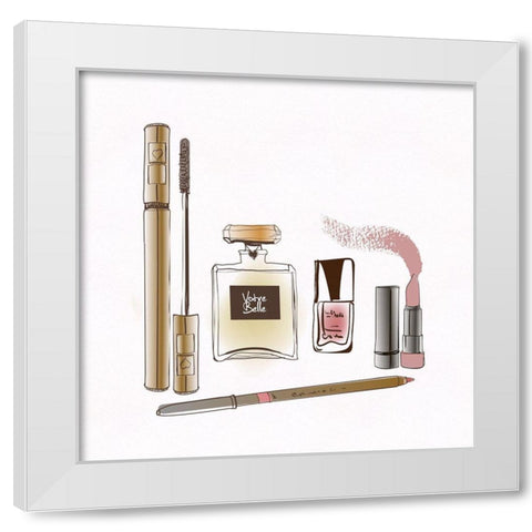 Beauty Is Skin Deep II White Modern Wood Framed Art Print by Jill, Susan