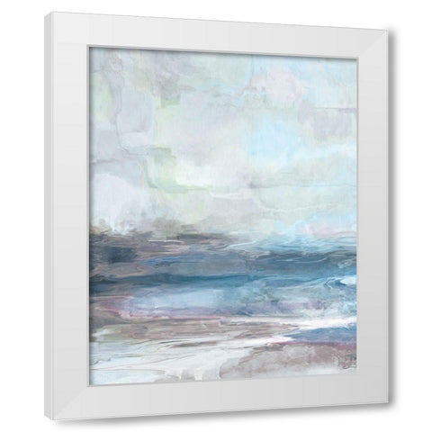 Valle Azzurra White Modern Wood Framed Art Print by Butler, John