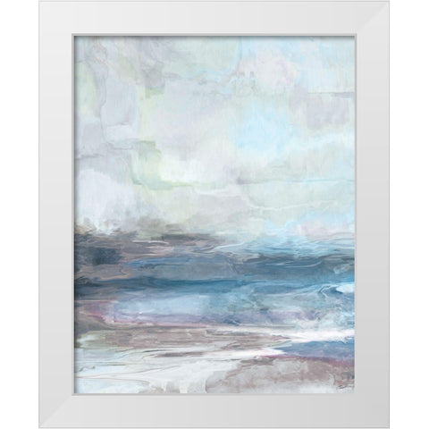 Valle Azzurra White Modern Wood Framed Art Print by Butler, John