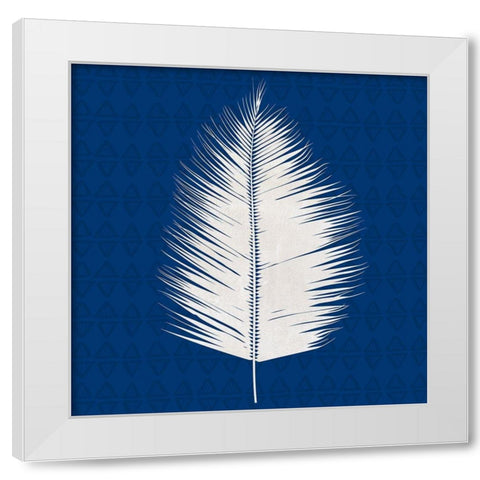 Midnight Palm III White Modern Wood Framed Art Print by Jill, Susan