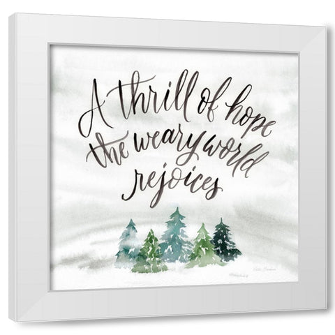 Thrill of Hope White Modern Wood Framed Art Print by Brockmon, Kristen