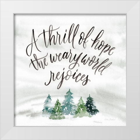 Thrill of Hope White Modern Wood Framed Art Print by Brockmon, Kristen