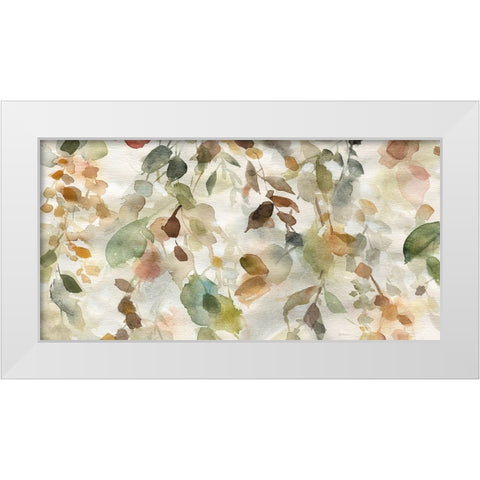 Fall Cascade White Modern Wood Framed Art Print by Robinson, Carol