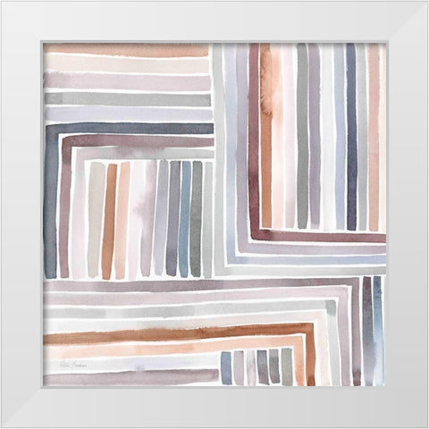 Abstract Line I White Modern Wood Framed Art Print by Brockmon, Kristen