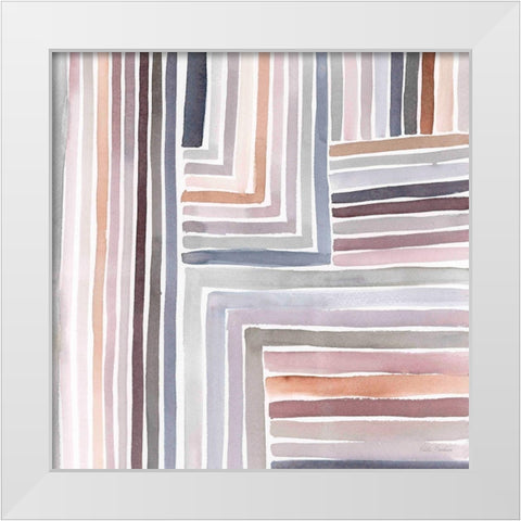 Abstract Line II White Modern Wood Framed Art Print by Brockmon, Kristen