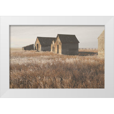 The Old Farm White Modern Wood Framed Art Print by Robinson, Carol