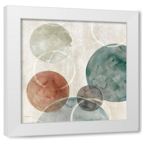 Spatial Curves Revisited White Modern Wood Framed Art Print by Robinson, Carol