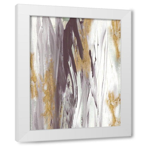 Tumultuous Amethyst I White Modern Wood Framed Art Print by Jill, Susan