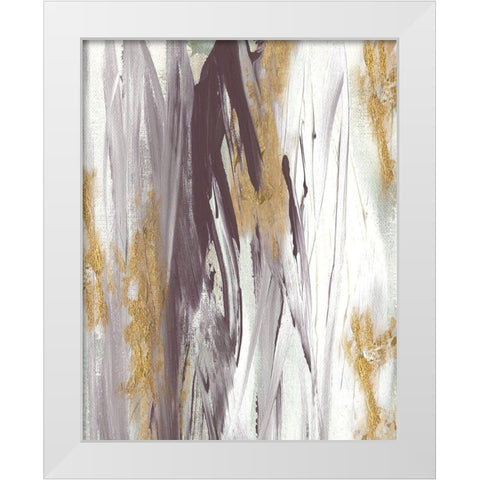 Tumultuous Amethyst I White Modern Wood Framed Art Print by Jill, Susan