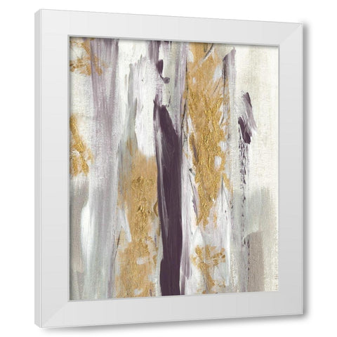 Tumultuous Amethyst II White Modern Wood Framed Art Print by Jill, Susan