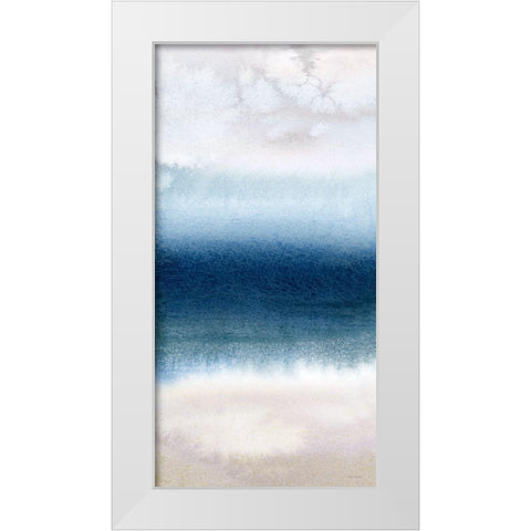 Misty Bay II White Modern Wood Framed Art Print by Brockmon, Kristen