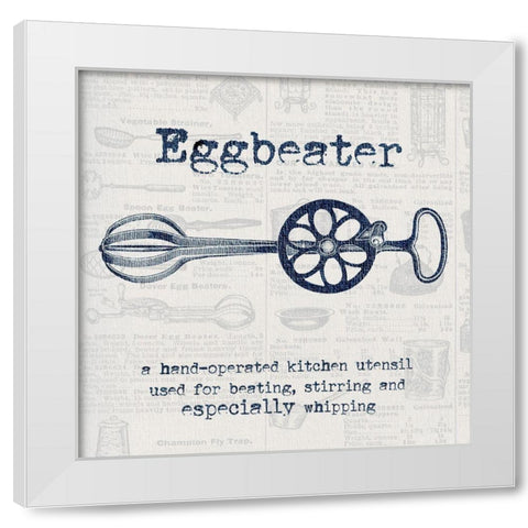 Eggbeater White Modern Wood Framed Art Print by Jill, Susan