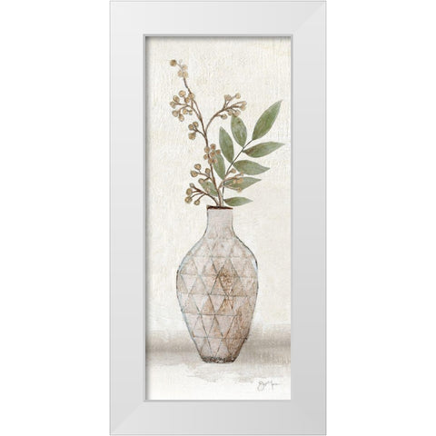 Meadow Pick III White Modern Wood Framed Art Print by Tava Studios