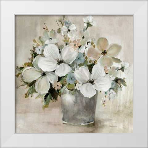 Morning Floral Light White Modern Wood Framed Art Print by Robinson, Carol
