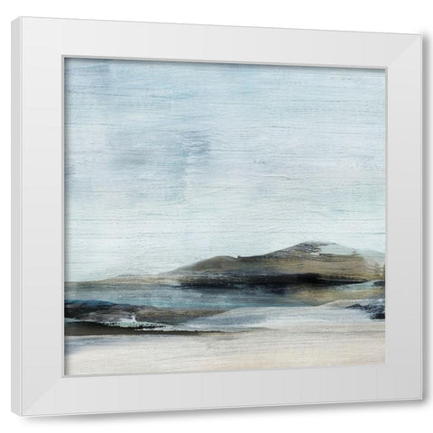 New Horizon White Modern Wood Framed Art Print by Shapiro, Judith